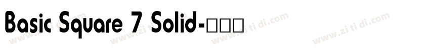 Basic Square 7 Solid字体转换
